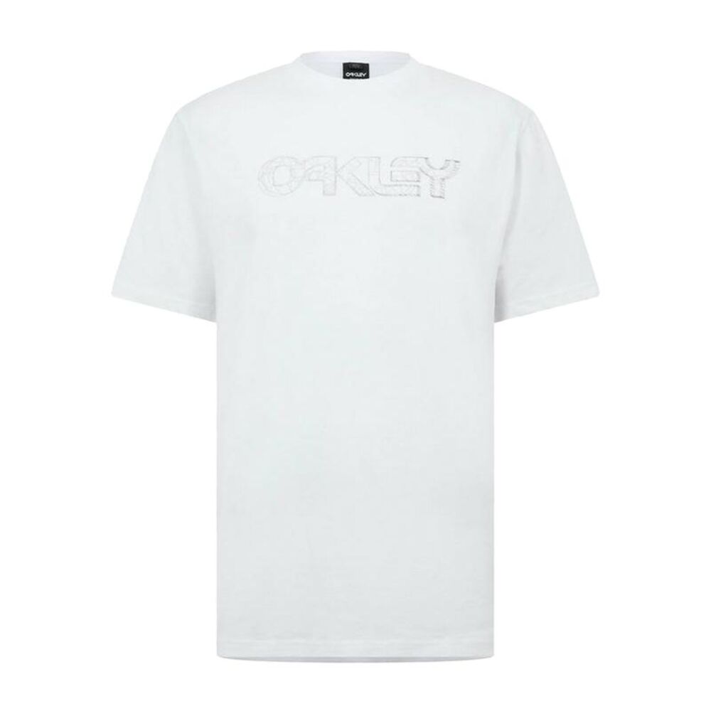 Oakley Mens Wire B1B Logo Regular T-Shirt / White